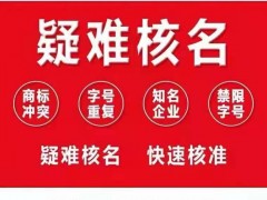 无区域公司名称办理要求及办理步骤