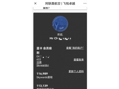 1000每万的阿联酋航空 Skywards 里程积分价值与变现途径